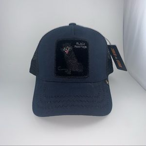 New black cat Trucker Hat Cap Gold star